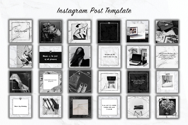 instagram-post-marble-black-silver-template-canva