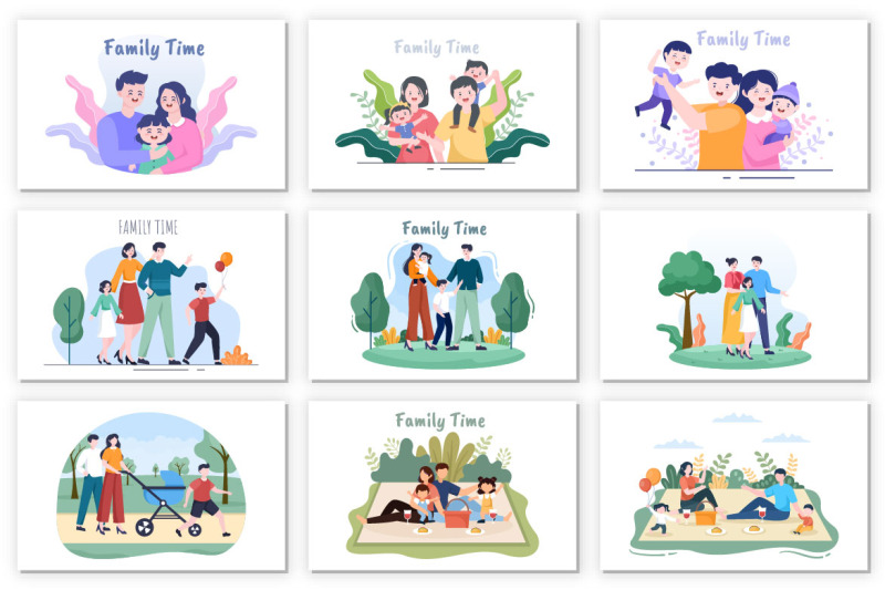 28-family-time-parents-and-children-illustration