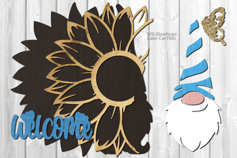 monogram-sunflower-gnome-welcome-sign-svg-glowforge-laser-files