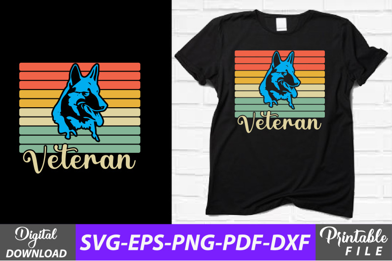 veteran-usa-k9-police-dog-t-shirt-design