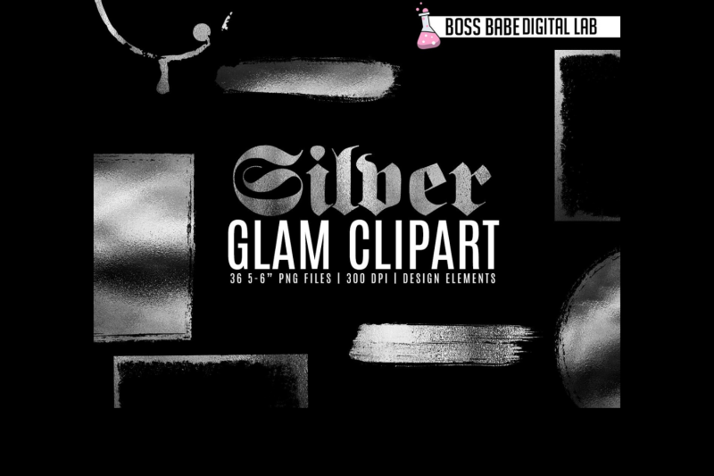 glam-silver-clipart