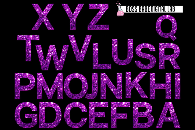 purple-glitter-alphabet-clipart