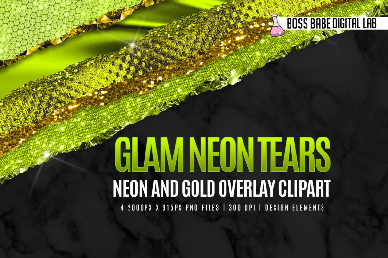 glam-neon-and-gold-tears-clipart