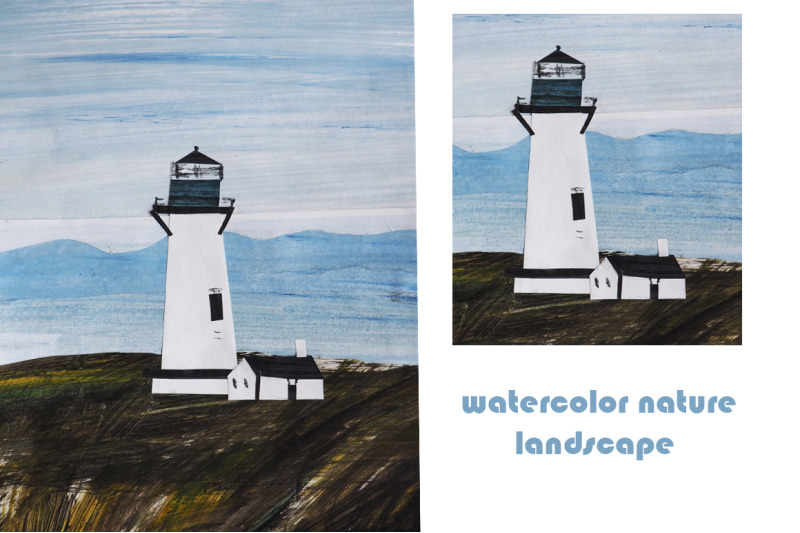watercolor-nature-and-landscape-with-ocean-sea-and-lighthouse