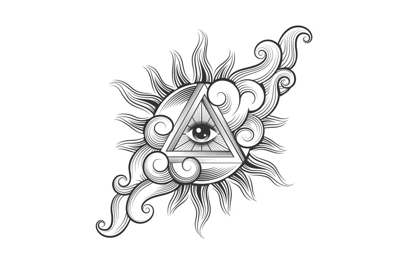 all-seeing-eye-inside-the-sun-in-a-skies-tattoo