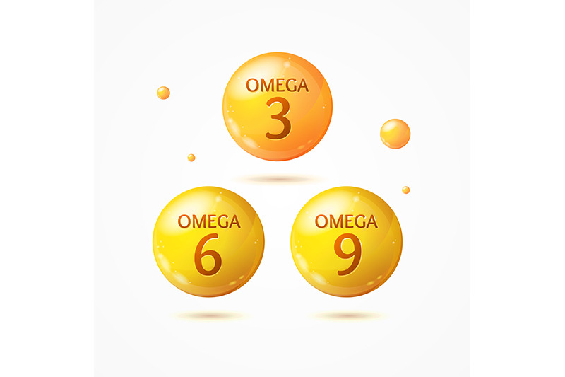 different-omega-3-6-9-pill-capsule-set-vector