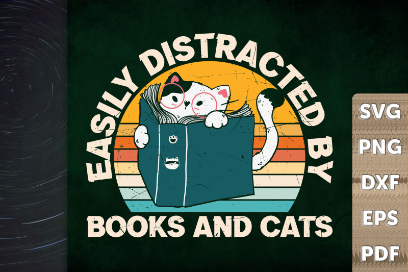 easily-distracted-by-cats-and-book