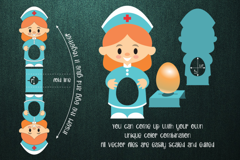 nurse-chocolate-egg-holder-template-svg