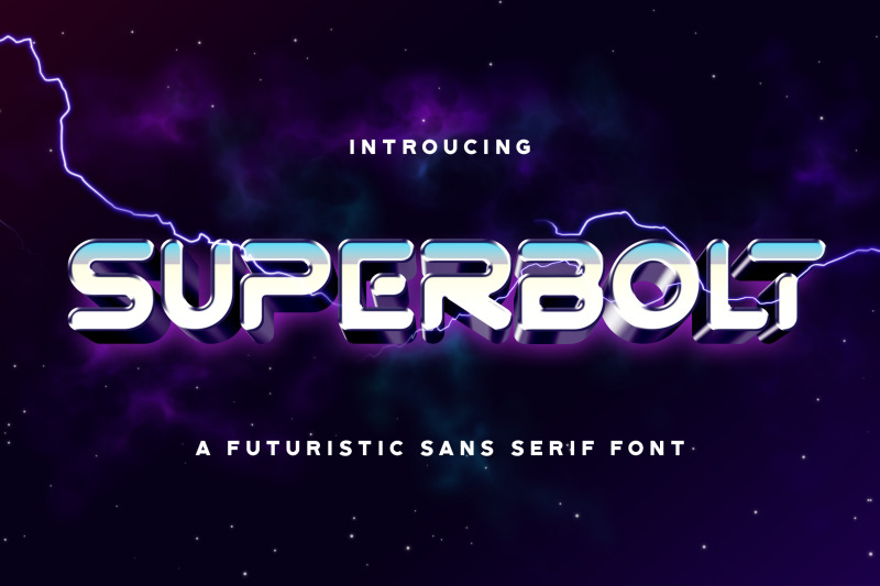 superbolt-futuristic-sans-font