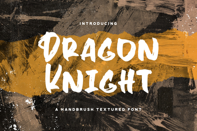 dragon-knight-textured-brush-font