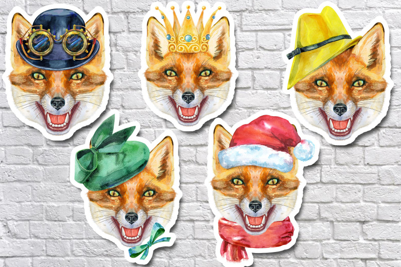 watercolor-red-fox