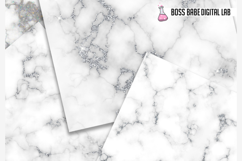 seamless-silver-glam-marble-digital-paper