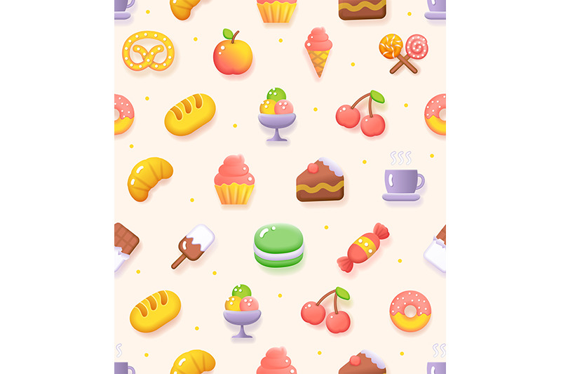 food-sweets-coffee-shop-bakery-icon-fluent-design-seamless-pattern