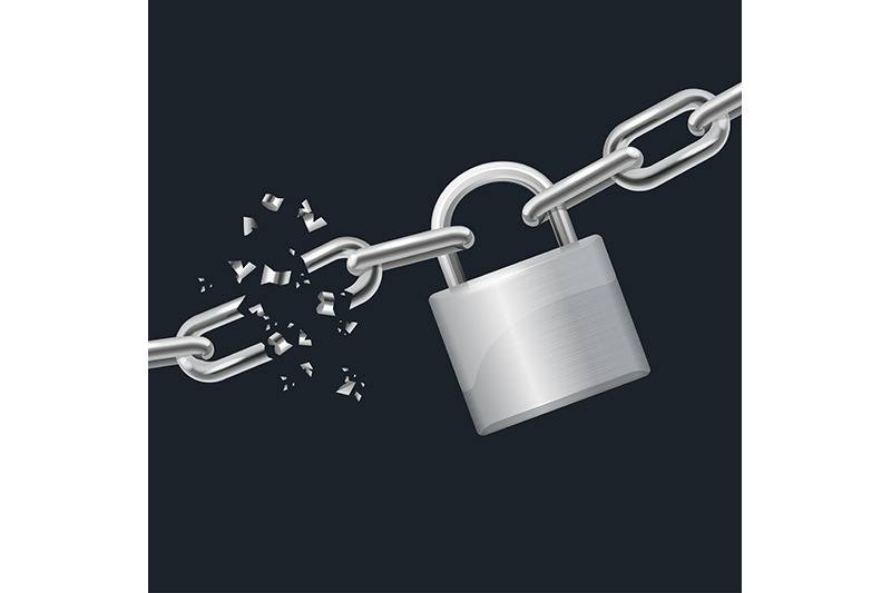 3d-broken-chain-and-lock-vector