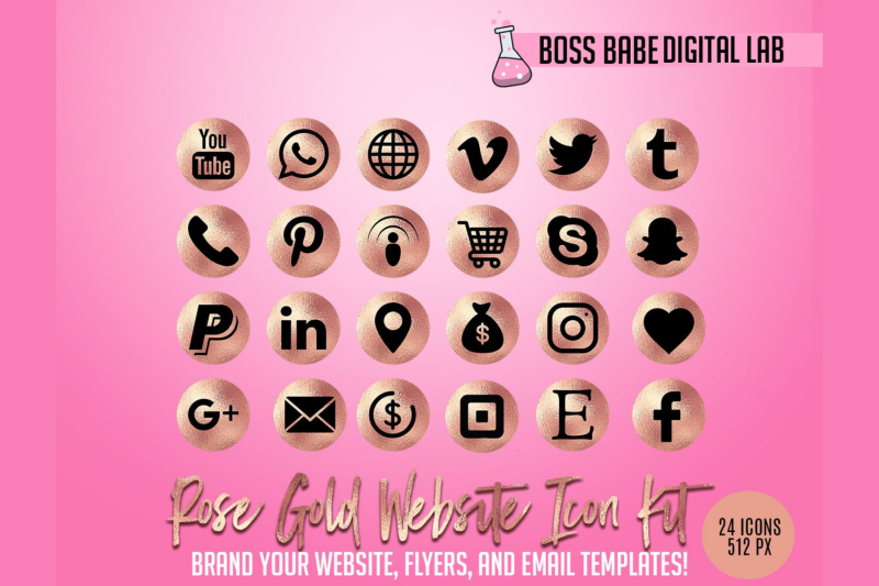 rose-gold-website-icon-kit