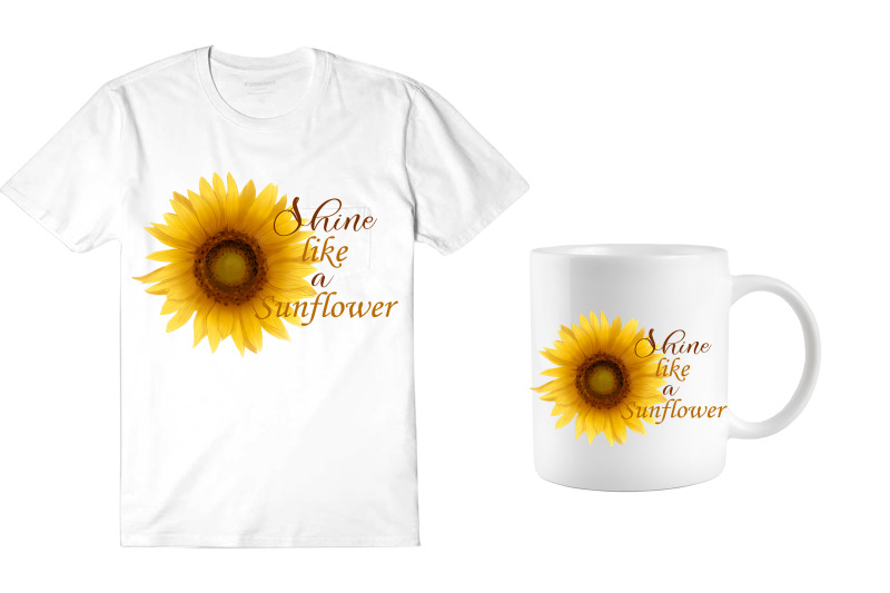 sunflower-with-quote-shine-like-a-sunflower-sublimation-png