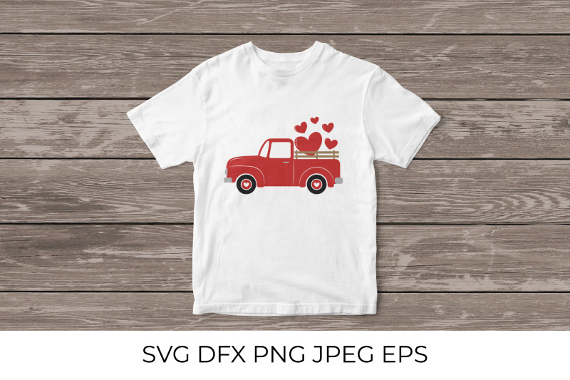 valentines-day-truck-vintage-pickup-delivers-hearts