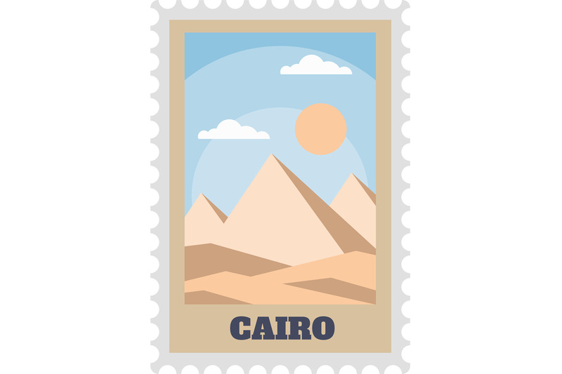 paper-post-stamp-with-cairo-sightseeing-old-pyramids