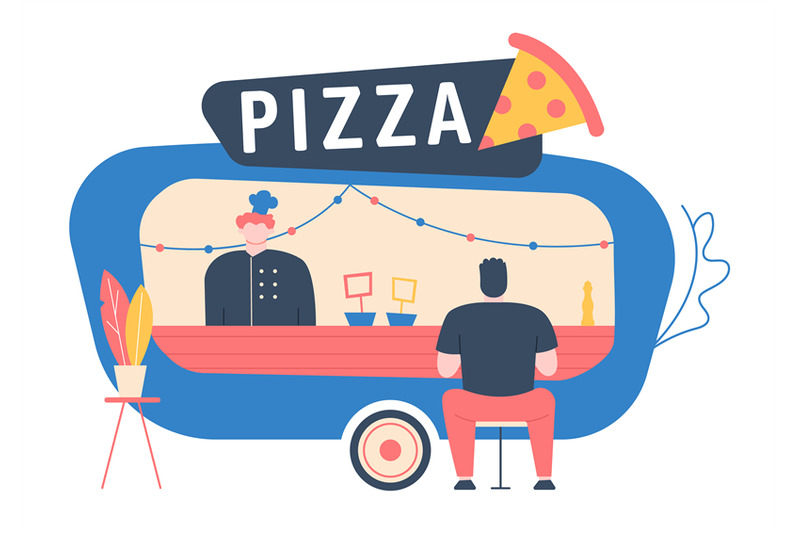 street-food-store-pizza-fast-food-isolated