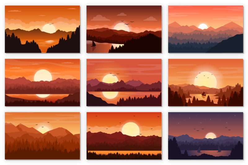 26-sunset-landscape-background-illustration