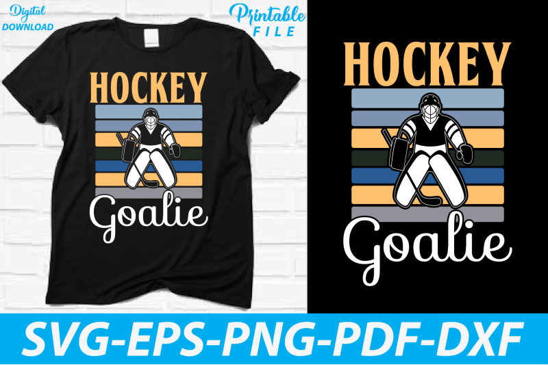 hockey-goalie-vintage-retro-t-shirt-svg