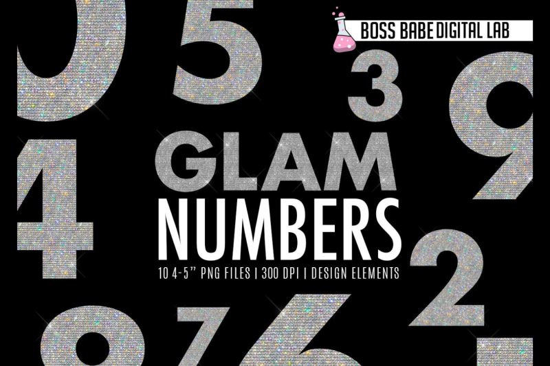 glam-numbers-clipart