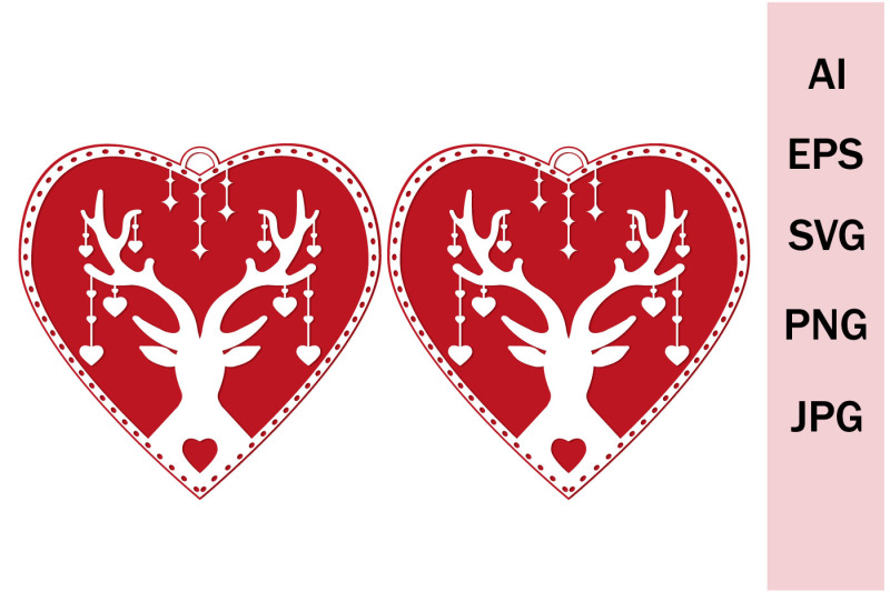 cute-pendant-earrings-with-deer-antlers-svg-cutting-files