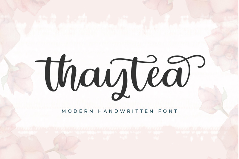 thaytea-handwritten-script-font