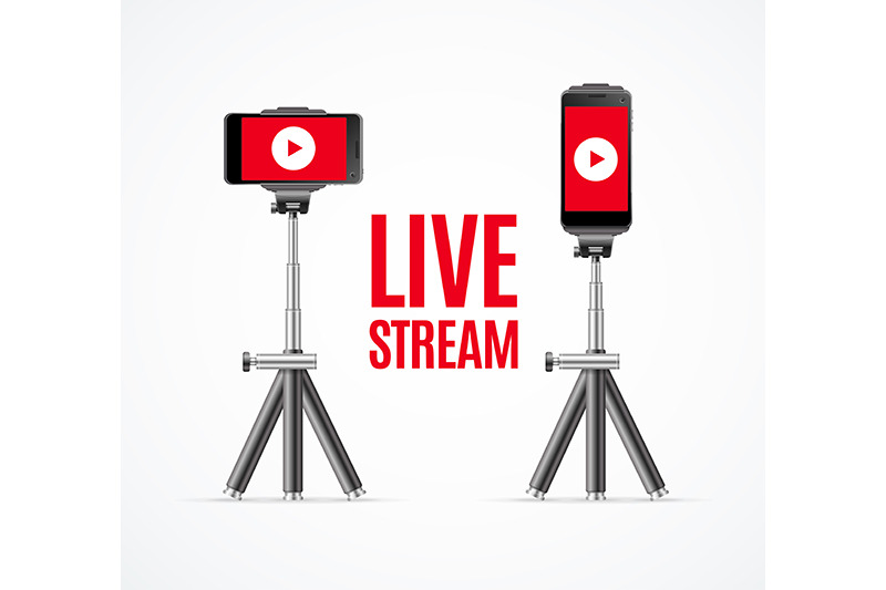 live-stream-concept-with-3d-phone-vector
