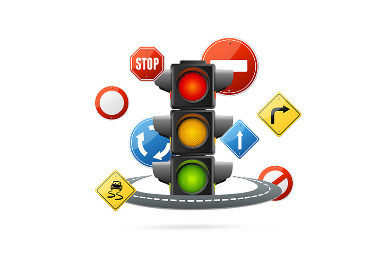 realistic-detailed-3d-traffic-light-illuminated-concept-vector