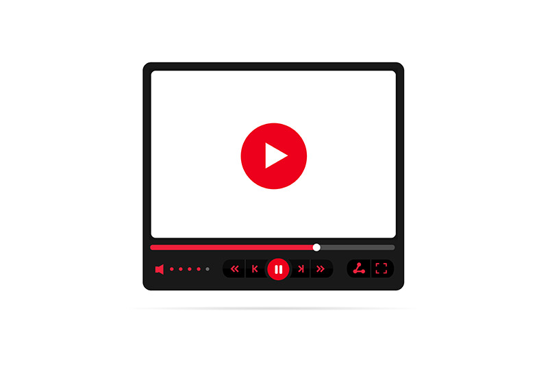 template-video-player-screen-with-play-button-concept-vector