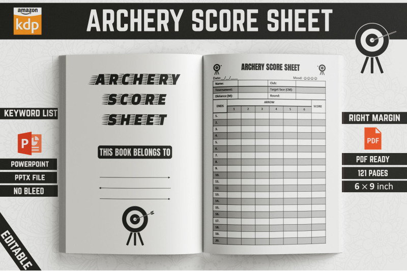 archery-score-sheet-logbook-kdp-interior