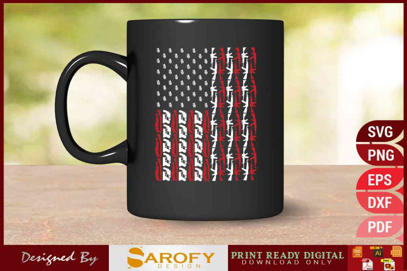 vector-usa-flag-of-guns-t-shirt-design-for-usa