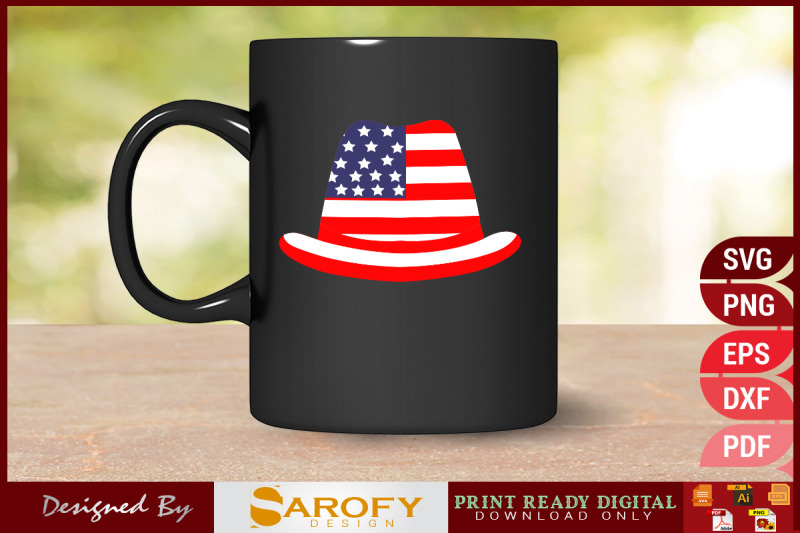 vector-4th-july-american-flag-color-hat-design-print-svg