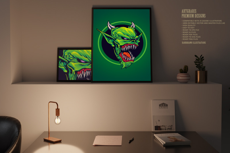 angry-monster-attack-mascot-illustrations