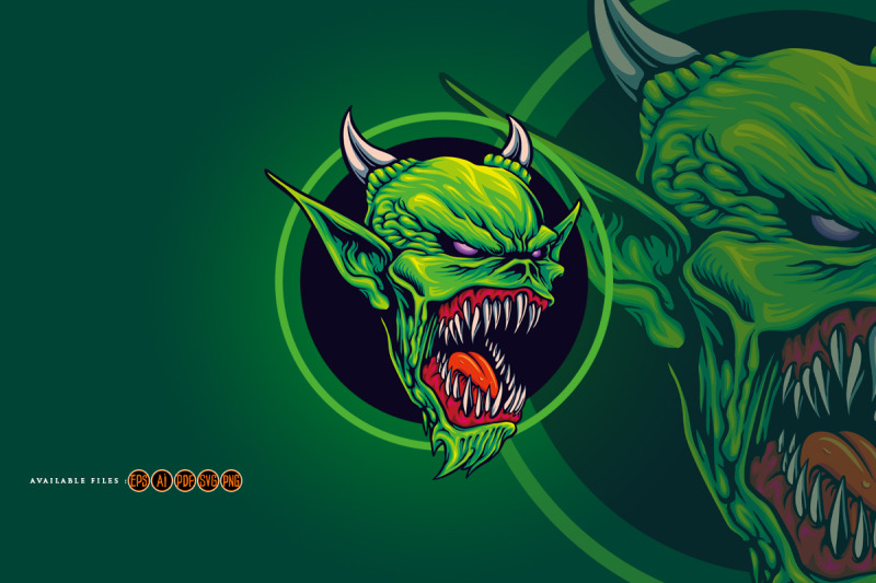 angry-monster-attack-mascot-illustrations