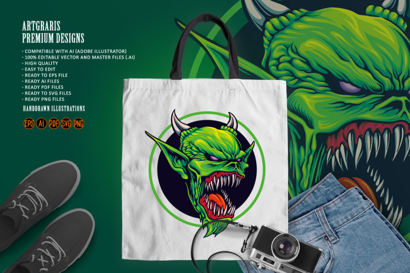 angry-monster-attack-mascot-illustrations