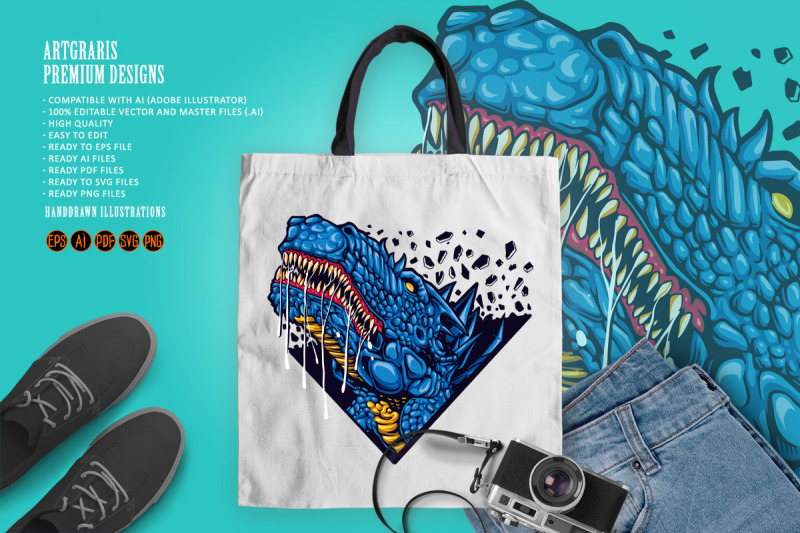 blue-dinosaurs-t-rex-head-mascot-logo-illustrations