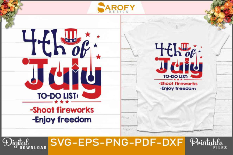 4th-of-july-to-do-list-shoot-fireworks-usa-independence-day-design