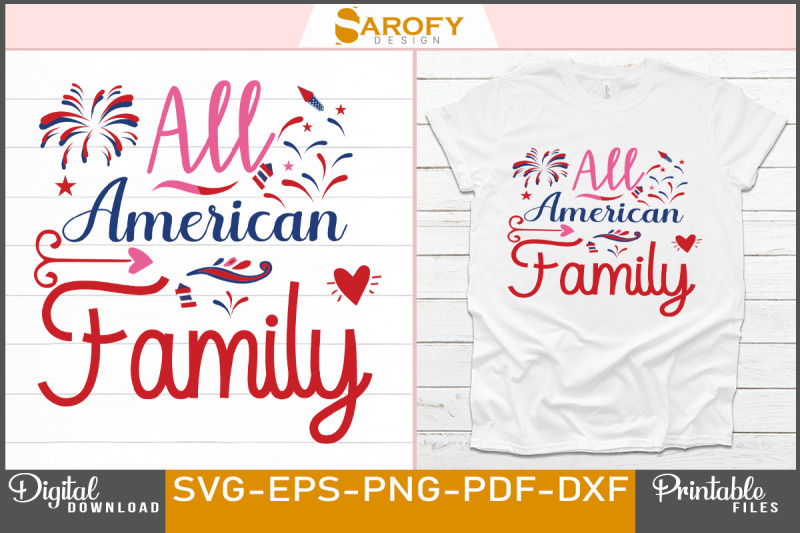 all-american-family-design-for-4th-of-july-for-usa-family