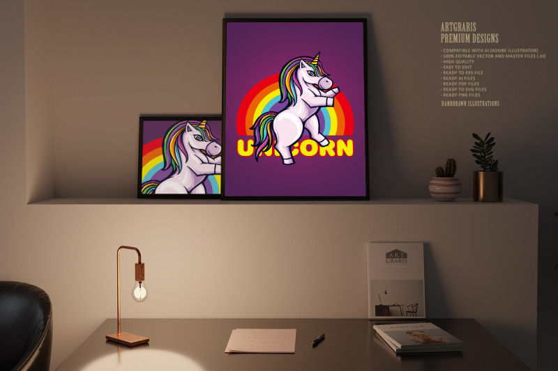 cute-unicorn-pony-rainbow-illustrations