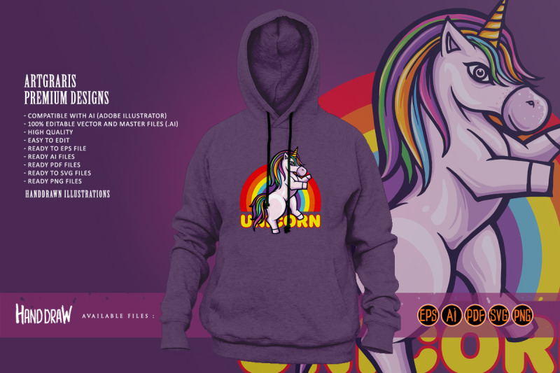 cute-unicorn-pony-rainbow-illustrations