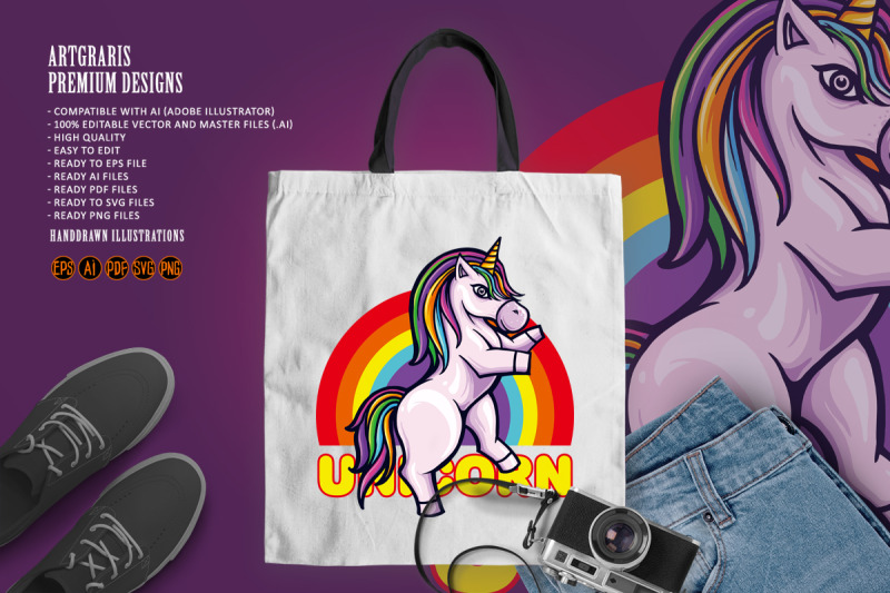 cute-unicorn-pony-rainbow-illustrations