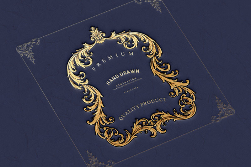 luxury-frame-vintage-hand-drawn-ornament-decorations