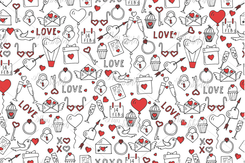 vector-valentines-day-seamless-pattern