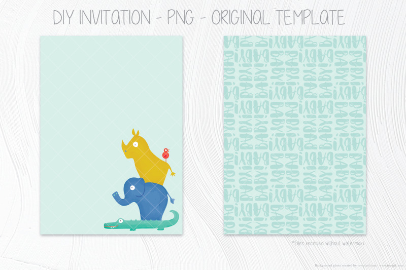animal-tower-blue-invitation-template