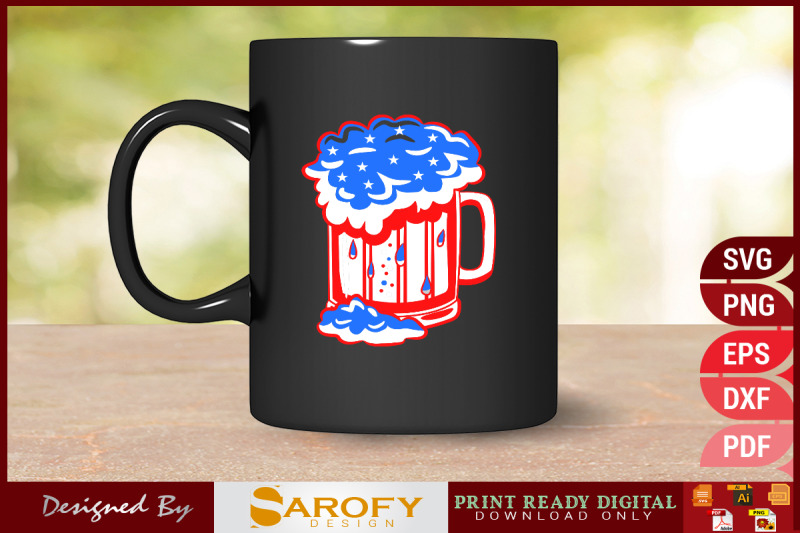 vector-beer-glass-design-for-4th-of-july-with-usa-flag-color