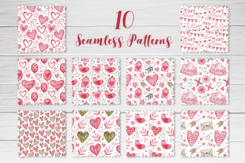 watercolor-valentines-day-seamless-patterns