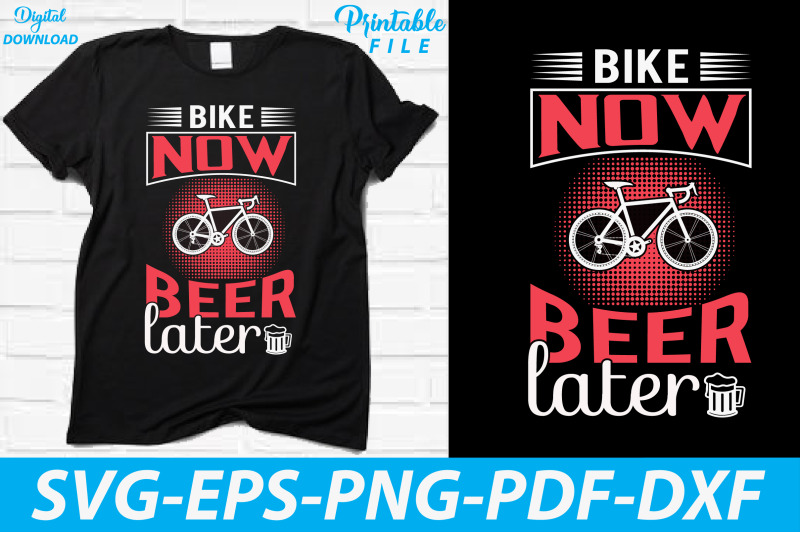 bike-now-beer-later-bicycling-t-shirt