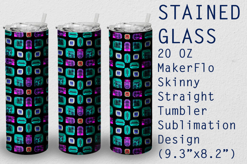 tumbler-straight-20-oz-sublimation-stained-glass-wrap-design